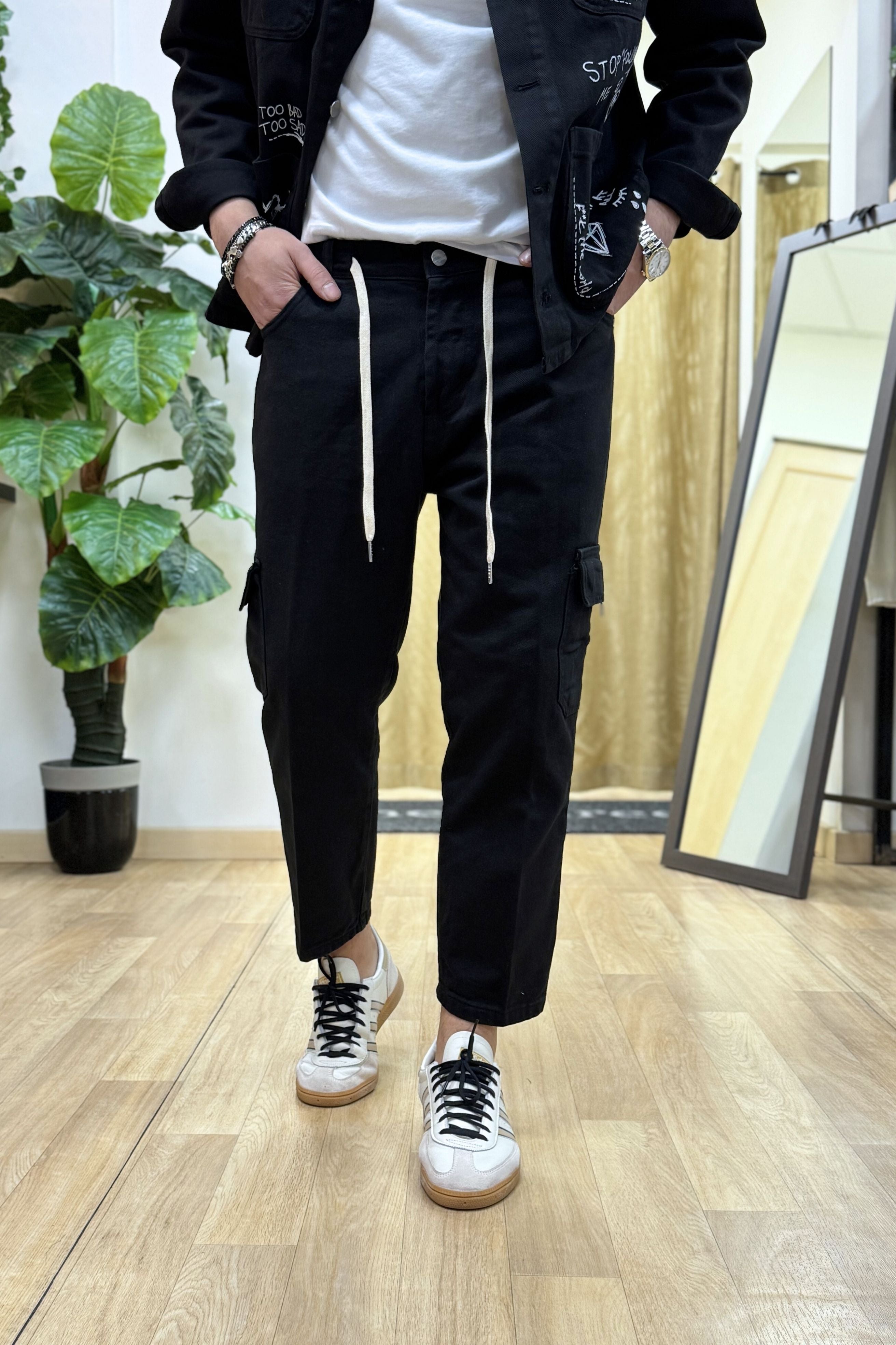 PantaJeans カーゴ ディファレント ネロ
