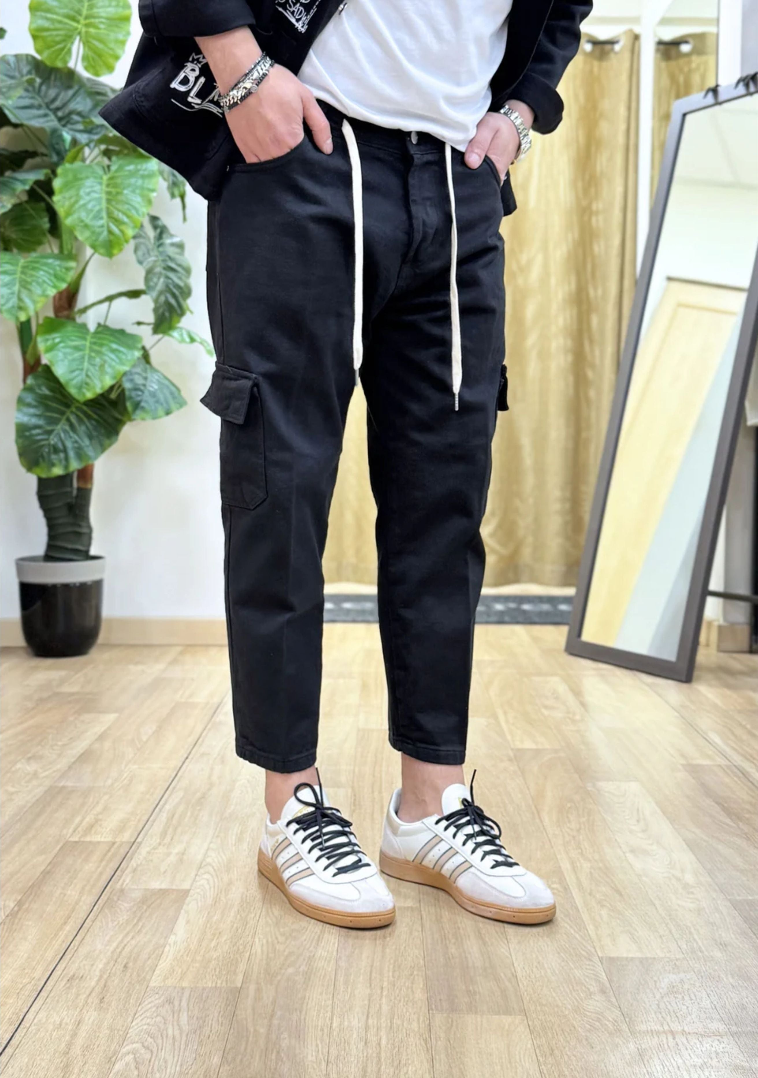 PantaJeans カーゴ ディファレント ネロ